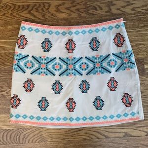 Aztec mini skirt
